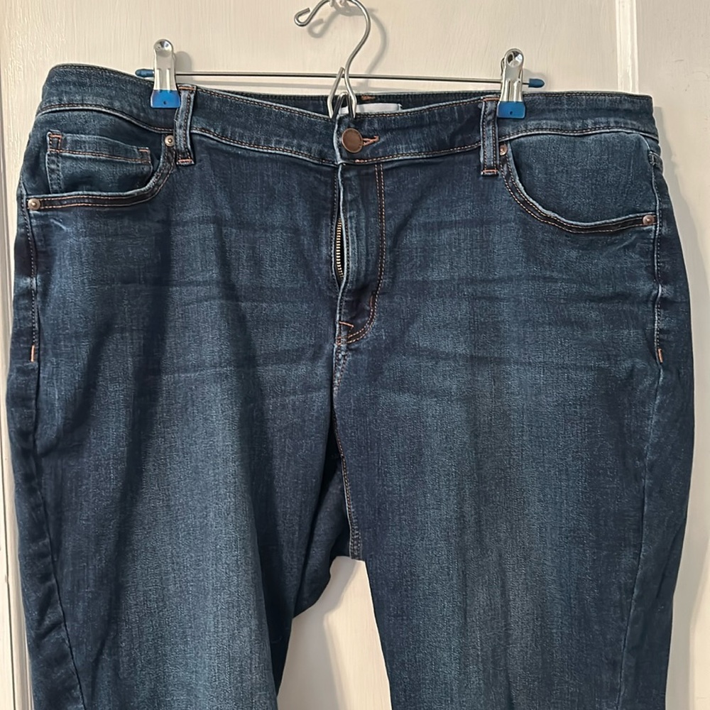 Lane Bryant dark wash skinny jeans size 22